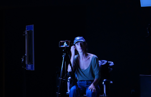 Photo de répétition du spectacle Chroniques d'une exploratrice